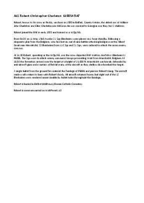 A preview of a PDF biography for Charleton, Robert Christopher